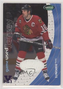 2001-02 ITG Parkhurst Game Used Jersey Vault Purple 1/1 Tony Amonte #PJ-25 1o3