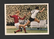 ENGLAND 1966 FIFA WORLD CUP Final match card BOBBY CHARLTON & LOTHAR EMMERICH