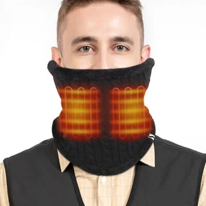 Polaina de cuello de invierno con calefacción DUKUSEEK, calentador de cuello recargable para hombres esquí, cuello cara - Imagen 1 de 7