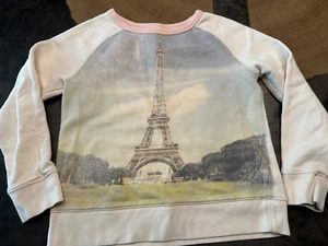 CREWCUTS COLLECTIBLE EIFEL TOWER SWEATSHIRT GIRLS SZ 8 - Picture 1 of 3