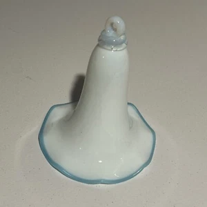 Blue Trim Smokebell for Victorian Hanging Lamp - Picture 1 of 20