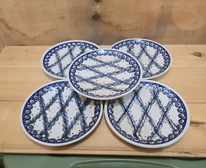 5 Boleslawiec Polnische Keramik 7-5/8" Mittagessen/Salatteller # T8 - Bild 1 von 4