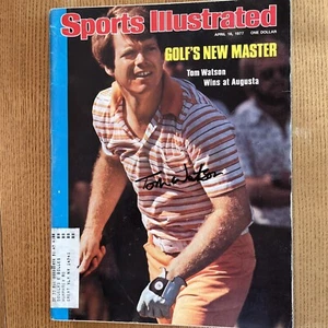 Autogramm Sports Illustrated April 18 1977 von Tom Watson signed Twice Masters - Bild 1 von 5