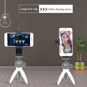Universal Cell Mobile Tripod Adapter Mini Phone Holder Mount Smartphone Adapter^ - Picture 1 of 11
