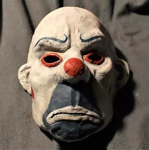 CLOWN latex JOKER MASK - BATMAN Dark Knight Robber of the bank HEATH LEDGER ART - Picture 1 of 24