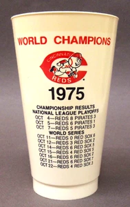 1975 CINCINNATI REDS WORLD CHAMPIONS Icee Bear cup - Picture 1 of 5