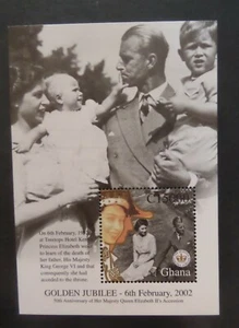Ghana 2002 Golden Jubilee MS MNH UM unmounted mint - Imagen 1 de 1