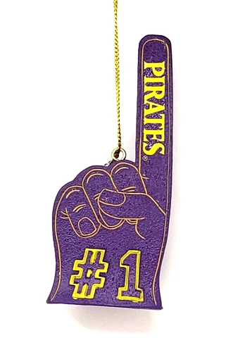 East Carolina Pirates Football Fan Foam Finger Resin Christmas Ornament 4" Cover