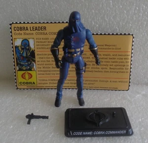 2007 GI JOE 25TH ANNIVERSARY COBRA COMMANDER HOODED LEADER LOOSE FILE CARD 100% - Picture 1 of 2