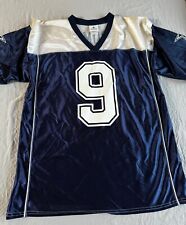 Maillot vestimentaire Tony Romo Dallas Cowboys #9.  Grande maille bleue football NFL