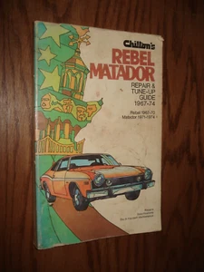 1967-1974 AMERICAN MOTORS REBEL MATADOR SERVICE MANUAL AMC REPAIR SHOP - Picture 1 of 2