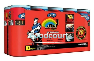 SCOTT 蓝色原装多功能纸店毛巾 55 张 10 卷 — 第 1/4 张图片