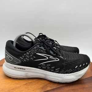Brooks Glycerin 20 Running Shoes Mens 11 Black White Athletic Gym Sneakers - Picture 1 of 10