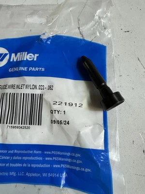 221912 Inlet Wire Guide - NEW NEW  | Miller Welder Part - Image 1 of 2