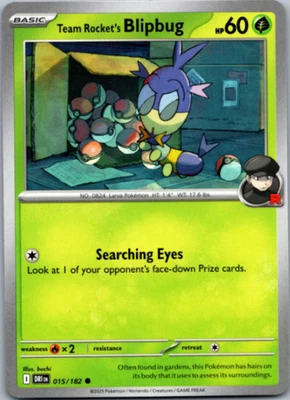 Team Rocket's Blipbug Common SV10: Destined Rivals 015/182 NM - Image 1 of 2