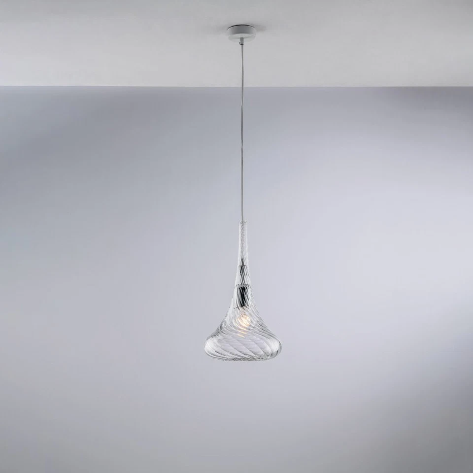 Lampadario Contemporaneo Nemesi Metallo Trasparente 1 Luce E27 - Immagine 1 di 1