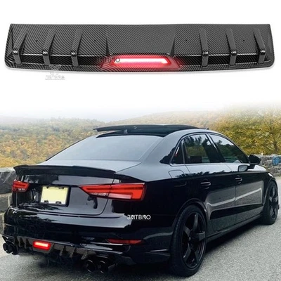 Difusor de parachoques trasero de carbono para Audi A3 A4 A5 A6 A7 A8 Foto 1 de 4