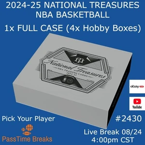 PEJA STOJAKOVIC 2024-25 NATIONAL TREASURES BASKETBALL 1 Case 4x Hobby BREAK 2430 - Picture 1 of 1