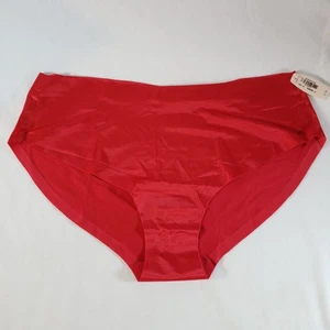 Victoria's Secret No Show Sexy Hiphugger Large rot glatt Satin - Bild 1 von 3