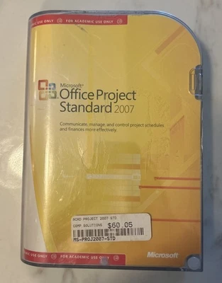 Genuine Microsoft Office Project Standard 2007 RETAIL New - Image 1 of 4