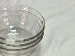 Tazas natillas PYREX 464 10 oz 300 ml tazones pequeños borde festoneado 3 líneas - Juego de 3 - Imagen 1 de 9