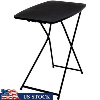 Mesa Plegable Altura Ajustable Multiusos Interior Fácil Almacenamiento Portátil Nueva Foto 1 de 4