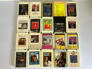 20 x 8 Track Rebuilt Tapes Neil Diamond Carpenters John Denver Barry White - Picture 1 of 7