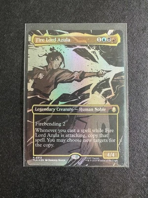 Fire Lord Azula (0313) (Borderless) Foil R Avatar: The Last Airbender 313 NM - Image 1 of 2