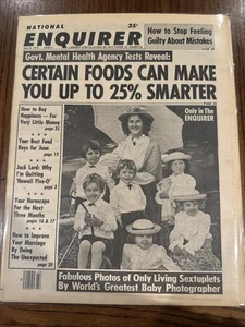NATIONAL ENQUIRER MAGAZINE JUNE 6, 1978 ROSENKOWITZ SEXTUPLETS Bagged & Boarded! - Picture 1 of 2