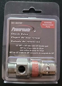 Powermate 1/2 in. NPT x 3/8 in. Tube with 1/8 in. Bleeder Check Valve - Picture 1 of 8