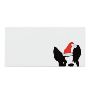 Abbott Collection Dog Wearing Santa Hat Place Cards - Picture 1 of 1