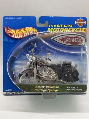 HOT WHEELS HARLEY DAVIDSON HERITAGE SPRINGER 1:18 MOTORCYCLE Factory Sealed 2000 - Image 1 of 4