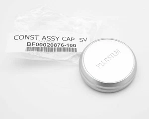 Genuine Fuji Fujifilm Silver Metal Slip-On Front Lens Cap for X100V (#17886) - Picture 1 of 2