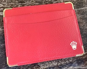 ROLEX Red Wallet Certificate Calendar Holder Explorer Daytona Submariner GMT / - Picture 1 of 8