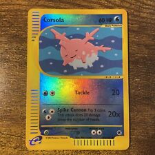 NM (Reverse Holo) Pokemon CORSOLA Card EXPEDITION Base Set 102/165 Common
