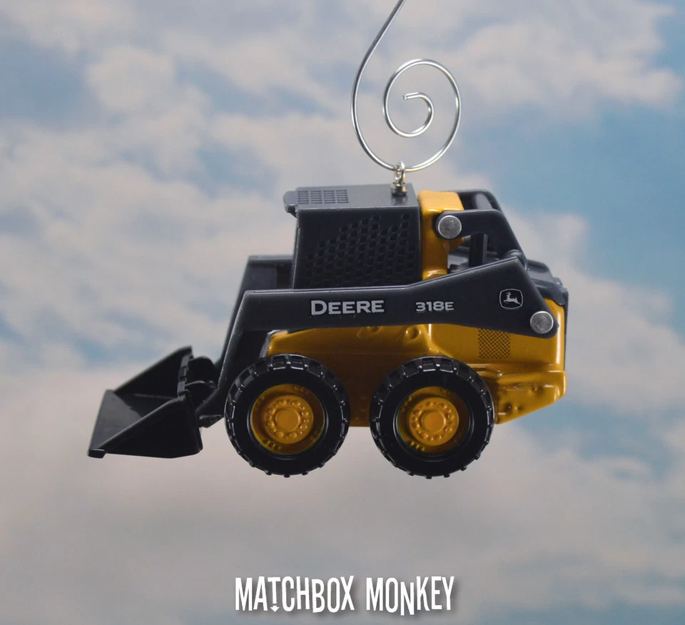 John Deere Skid steer Loader Christmas Ornament CAT Bobcat Volvo 318e Skidsteer - Image 1 of 4
