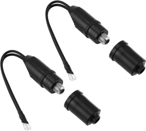 2-Pack TV Antenna Connector 300 Ohm to 75 Ohm Coaxial Cable Matching Transformer - Picture 1 of 7