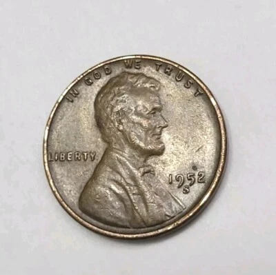 1952-S Lincoln Wheat Penny Double Strike Error - Image 1 of 4