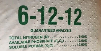6-12-12 Fertilizante Todo Uso Césped, Jardín, Granja y Parcela Alimentaria Foto 1 de 4