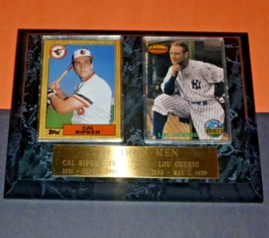 1995 CAL RIPKEN JR Baltimore Orioles STREAK plaque LOU GEHRIG New York Yankees ! - Picture 1 of 2