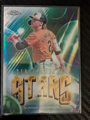 2024 Topps Chrome Update Series - Stratospheric Stars #SSC-22 Gunnar Henderson  - Image 1 of 2