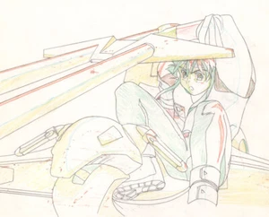 Plastic Little Anime Douga for Cel Tita Satoshi Urushihara OVA 1994 - Picture 1 of 2