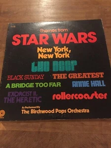 THEMES FROM STAR WARS NEW YORK, THE DEEP, ETC- BIRCHWOOD POPS- VINYL RECORD - Foto 1 di 4
