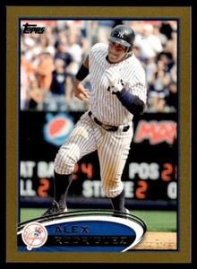 2012 TOPPS MINI GOLD /61 Alex Rodriguez 49/61 New York Yankees #500 - Picture 1 of 2