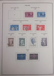 FINLAND - 1960 - LOT OF STAMPS ON ALBUM PAGE - USED & MH - Picture 1 of 3