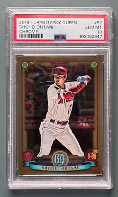 2019 Topps Gypsy Queen Chrome #50 Shohei Ohtani PSA 10 - Image 1 of 2