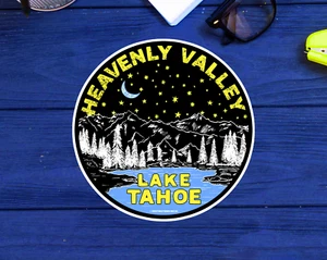 Heavenly Valley Lake Tahoe California Nevada Decal Sticker 3" x 3" Skiing - Picture 1 of 1