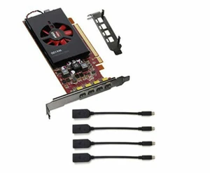 AMD FirePro W4100 2GB GDDR5 4Mini DisplayPorts Video Graphics Card Low Long Brac - Picture 1 of 6