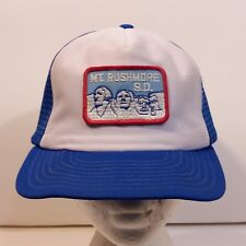 Vintage 1970s Mount Rushmore S.D. Baseball Truckers Dad Hat Mesh Cap Patch Logo