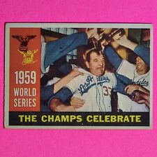 1960 Topps Baseball #391 World Series The Champs Celebrate - EX Vintage Card